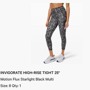 Lululemon Invigorate high rise right 25”